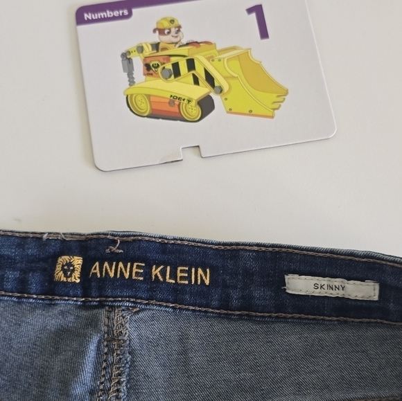 Anne Klein Jeans Womens  Blue High Rise Skinny 32×26 Light Wash Denim Streetwear - Picture 11 of 11